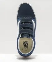 Vans Old Skool V Dress Blue & Navy Skate Shoes