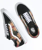 Vans Old Skool Woodland & Black Tie Dye Skate Shoes