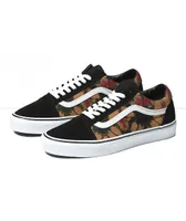 Vans Old Skool Woodland & Black Tie Dye Skate Shoes