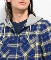 Vans Parkway II Blue Depths & Winter Pear Hooded Flannel Shirt