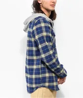 Vans Parkway II Blue Depths & Winter Pear Hooded Flannel Shirt