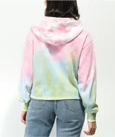 Vans Popsicle Tie Dye Lace Up Crop Hoodie