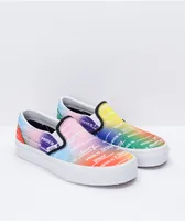 Vans Pride Rainbow & White Skate Shoes