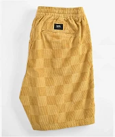 Vans Range Checkered Corduroy Tan Skate Shorts