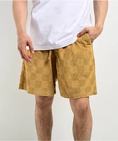 Vans Range Checkered Corduroy Tan Skate Shorts