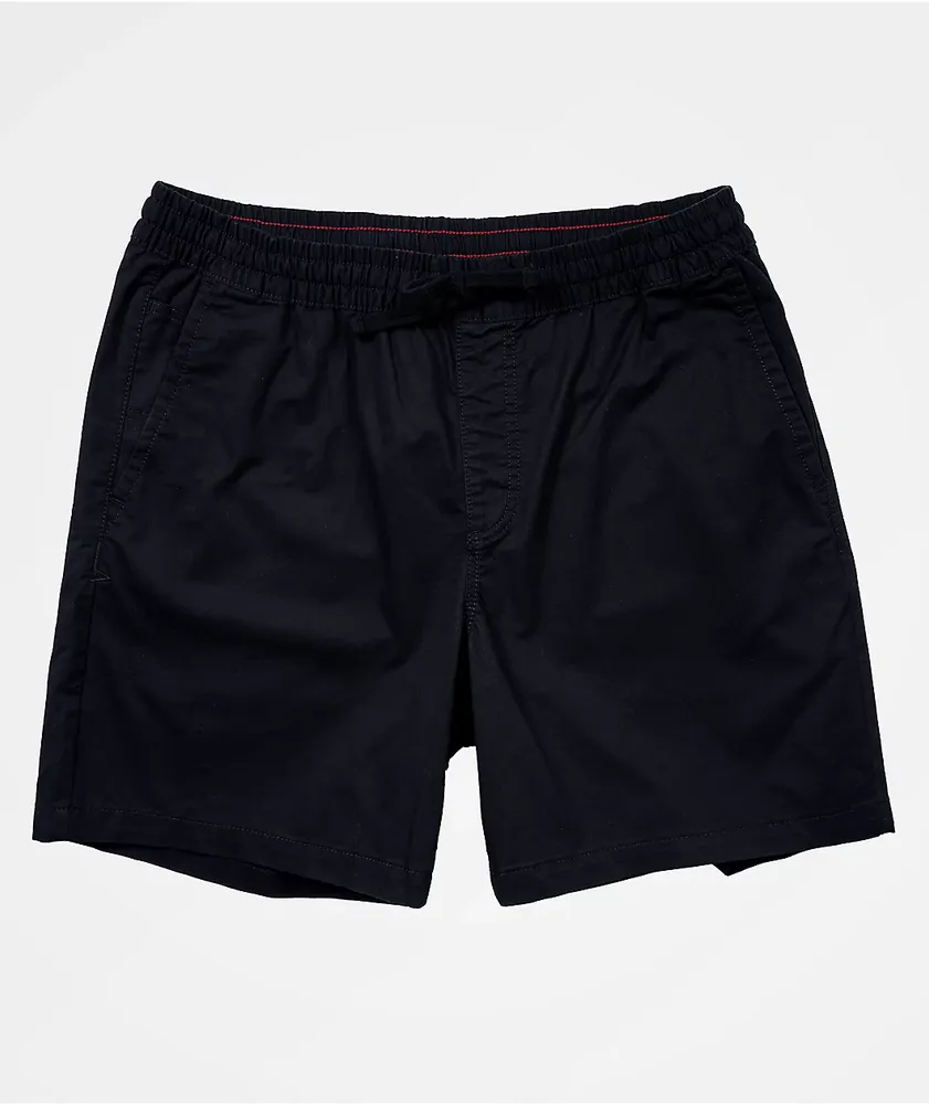 Vans Range Relaxed Black Elastic Waist Shorts