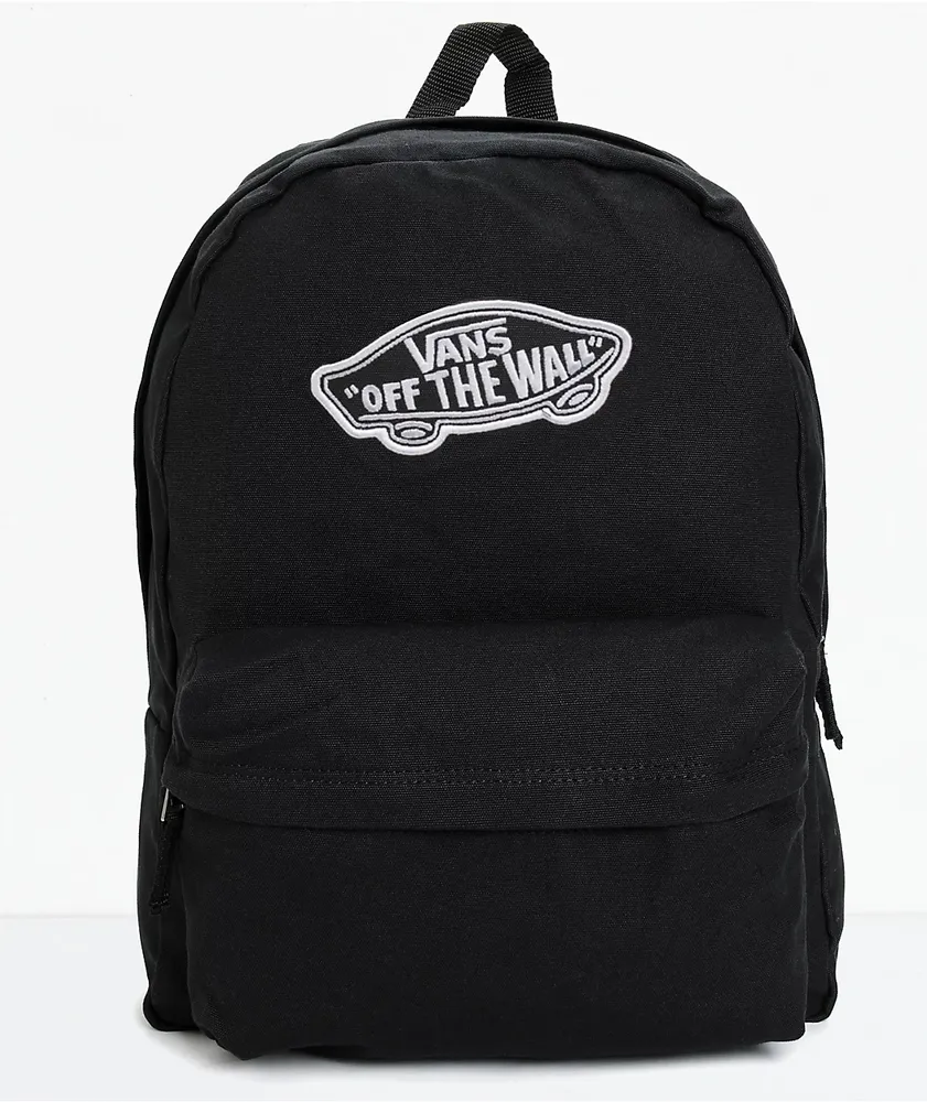 Vans Realm Black Canvas Backpack