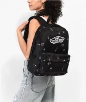 Vans Realm Black Rose Smoke Backpack