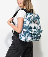 Vans Realm Deep Teal Tie Dye Backpack