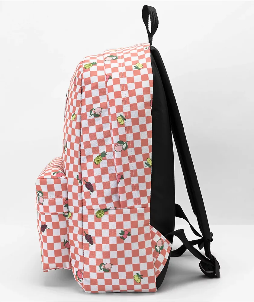 Vans Realm Sunbaked & Marshmallow Checkered Backpack