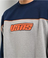 Vans Retro V Loose Dress Blues & Cement Heather Crewneck Sweatshirt