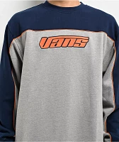 Vans Retro V Loose Dress Blues & Cement Heather Crewneck Sweatshirt