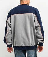 Vans Retro V Loose Dress Blues & Cement Heather Crewneck Sweatshirt