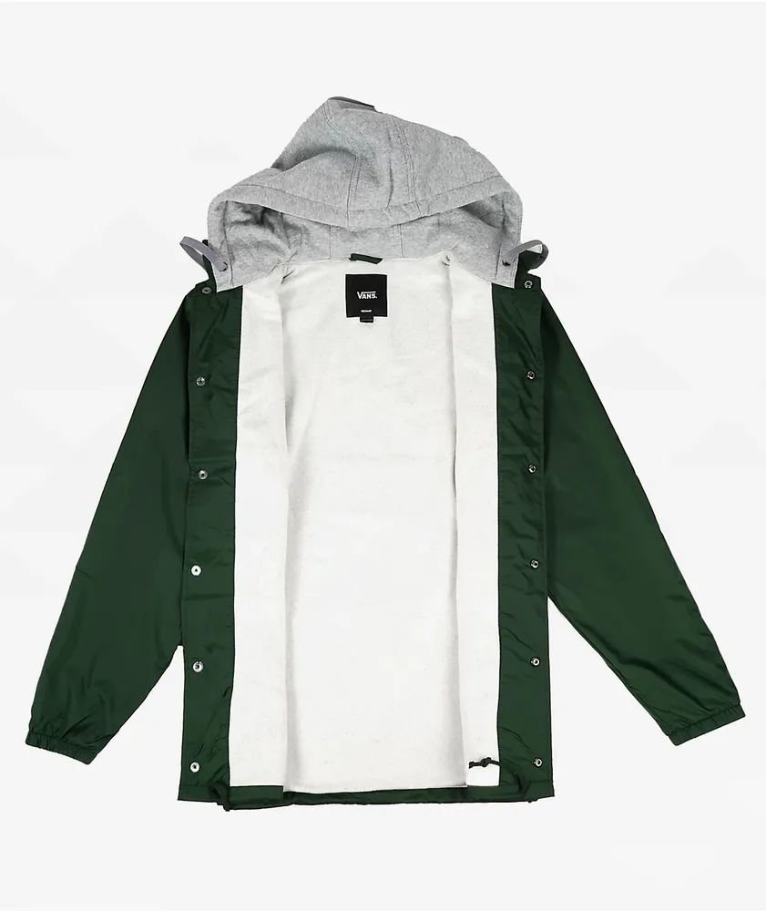 Vans Riley Green Hooded Coaches Jacket