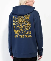 Vans Roses And Butterflies Navy Blue Hoodie