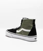 Vans SK8-Hi Tapered Corduroy Black & Green Skate Shoes