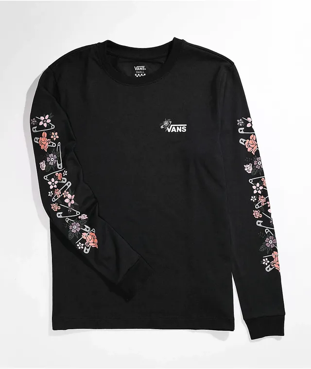 Oazifestiv Vans Long Sleeve Shirt With Roses Zumiez Vans Floral