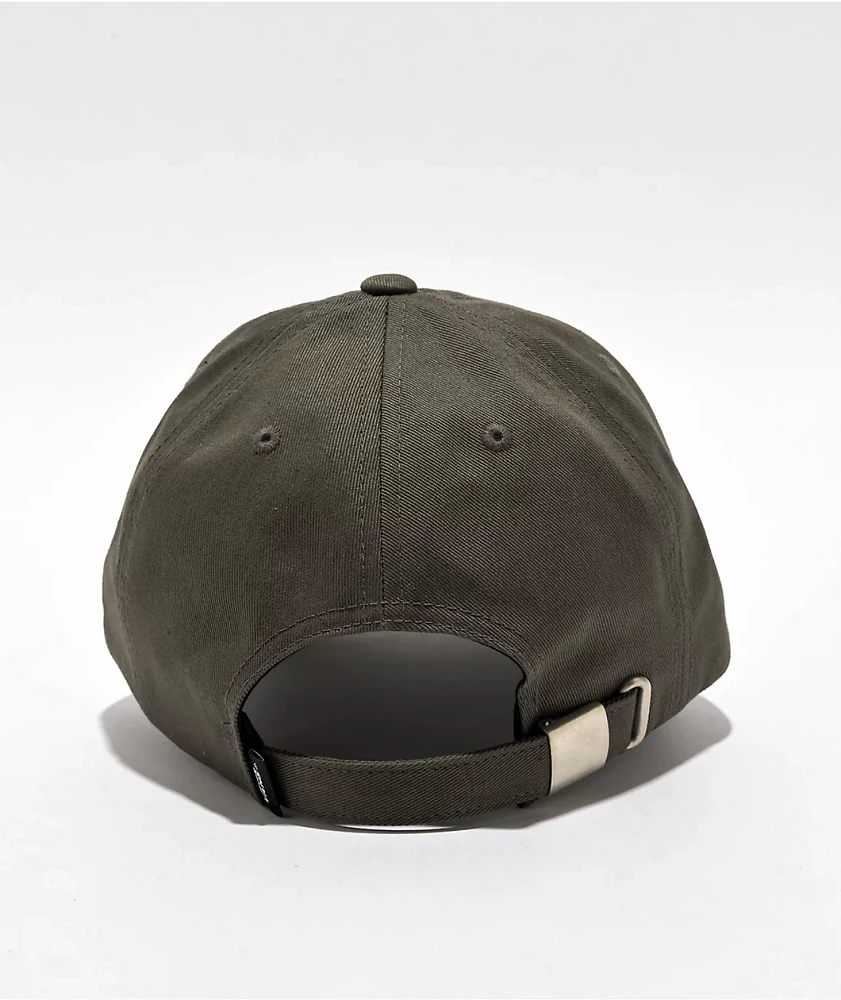 Vans Script Jockey Olive & Brown Strapback Hat