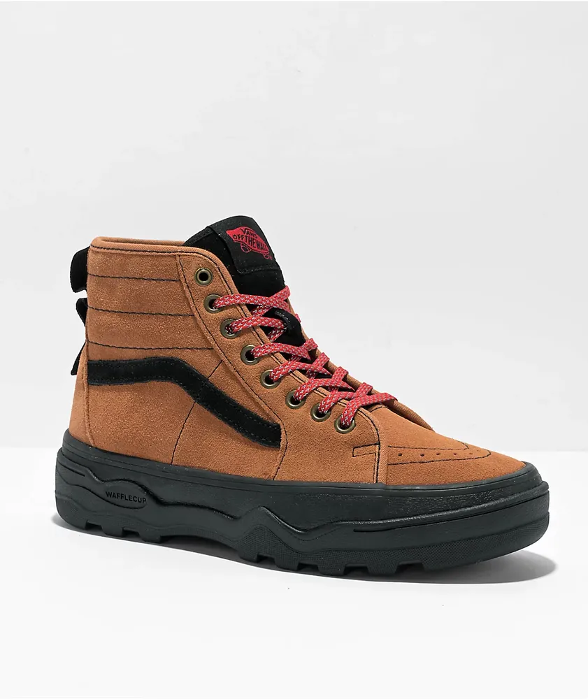 Vans Sentry Sk8-Hi WC Hiker Suede Brown Shoes