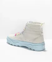 Vans Sentry WC Tan & Pastel Blue High Top Shoe