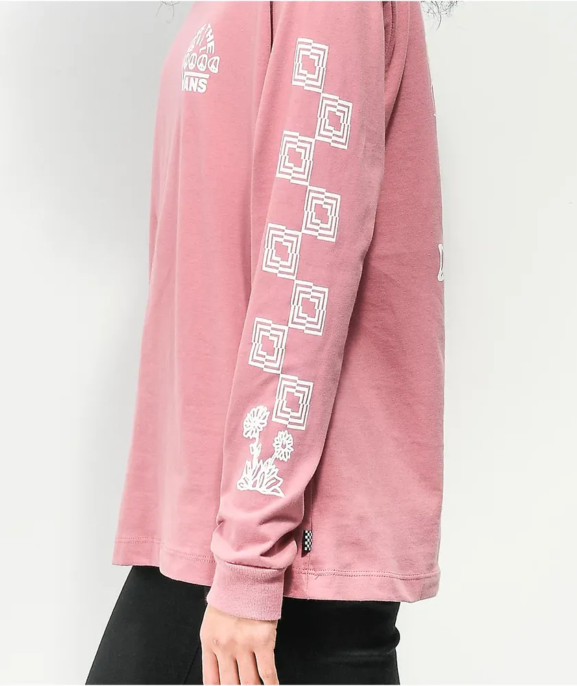 Vans Silent Mode Pink Long Sleeve T-Shirt