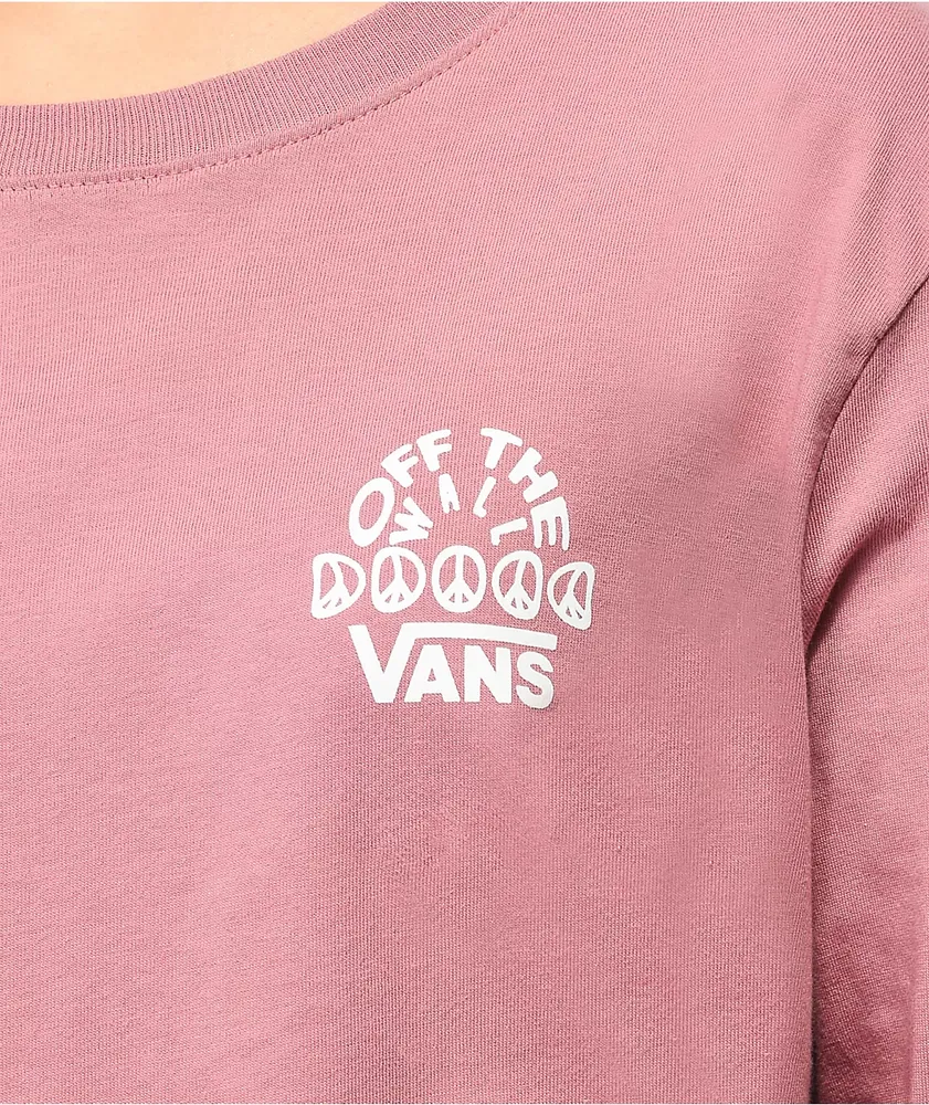 Vans Silent Mode Pink Long Sleeve T-Shirt