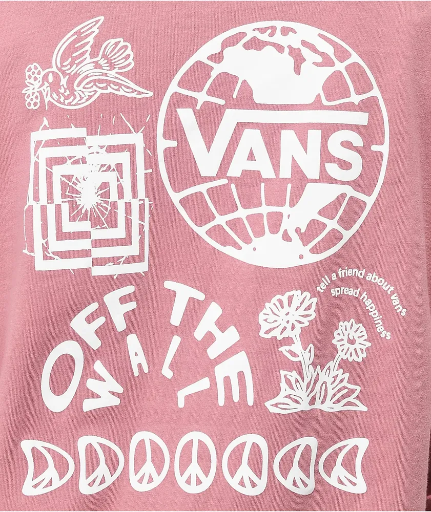 Vans Silent Mode Pink Long Sleeve T-Shirt