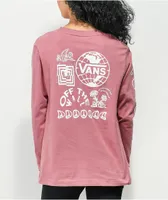 Vans Silent Mode Pink Long Sleeve T-Shirt