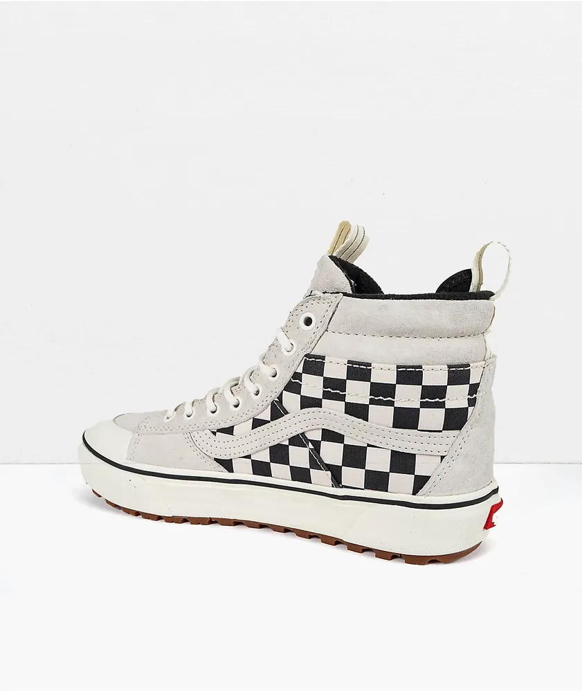 Vans Sk8-HI 2 MTE Marshmallow & Checkered Skate Shoes