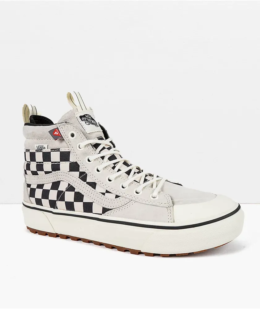 Vans Sk8-HI 2 MTE Marshmallow & Checkered Skate Shoes