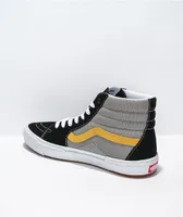 Vans Sk8-Hi BMX Black, Grey, & Gold Shoes