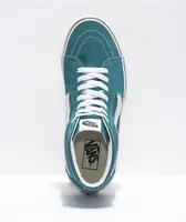 Vans Sk8-Hi Blue Coral & White Skate Shoes