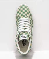 Vans Sk8-Hi Checker Light Green & White Skate Shoes