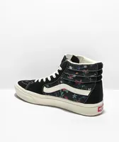 Vans Sk8-Hi ComfyCush Fatal Floral & Black Skate Shoes