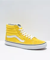 Vans Sk8-Hi Cyber Yellow & White Skate Shoes