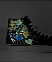 Vans Sk8-Hi Dia De Los Muertos Black & White Skate Shoes