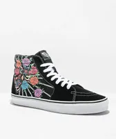 Vans Sk8-Hi Dia De Los Muertos Black & White Skate Shoes