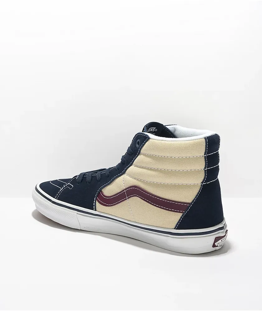 Vans Sk8-Hi Dress Blues & Turtle Skate Shoes