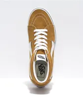 Vans Sk8-Hi Golden Brown & White Skate Shoes