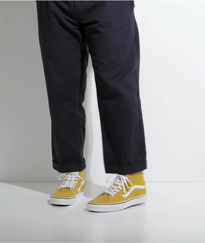 Vans Sk8-Hi Golden Yellow Skate Shoes
