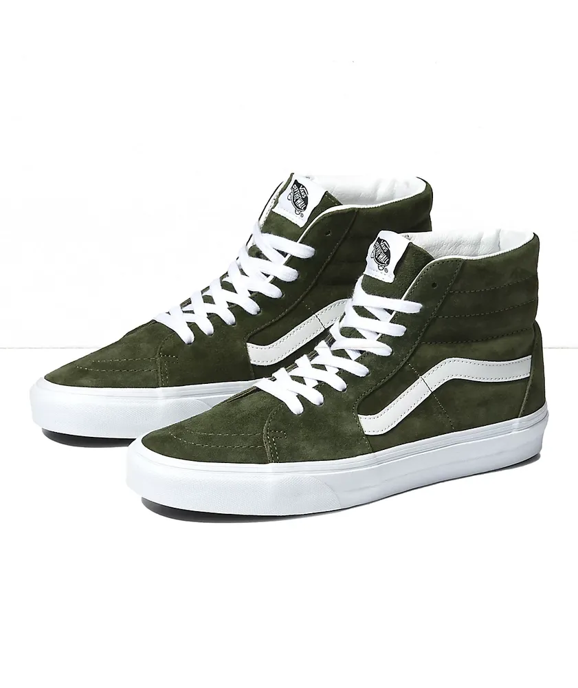 Vans Sk8-Hi Grape Leaf Pig Suede Skate Shoes