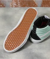 Vans Sk8-Hi Mint, Black & White Skate Shoes