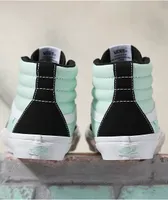 Vans Sk8-Hi Mint, Black & White Skate Shoes