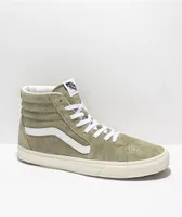 Vans Sk8-Hi Moss Grey & Snow White Skate Shoes