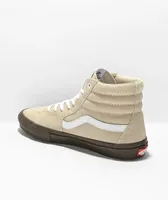 Vans Sk8-Hi Oatmeal & Dark Gum Skate Shoes