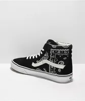 Vans Sk8-Hi Peace & Paisley Black Skate Shoes