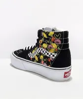 Vans Sk8-Hi Poppy Checkered Black Platform 2.0 Shoes