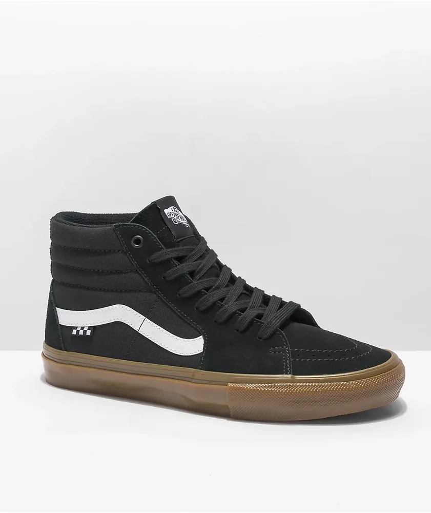 Vans Sk8-Hi Pro Black & Gum Skate Shoes