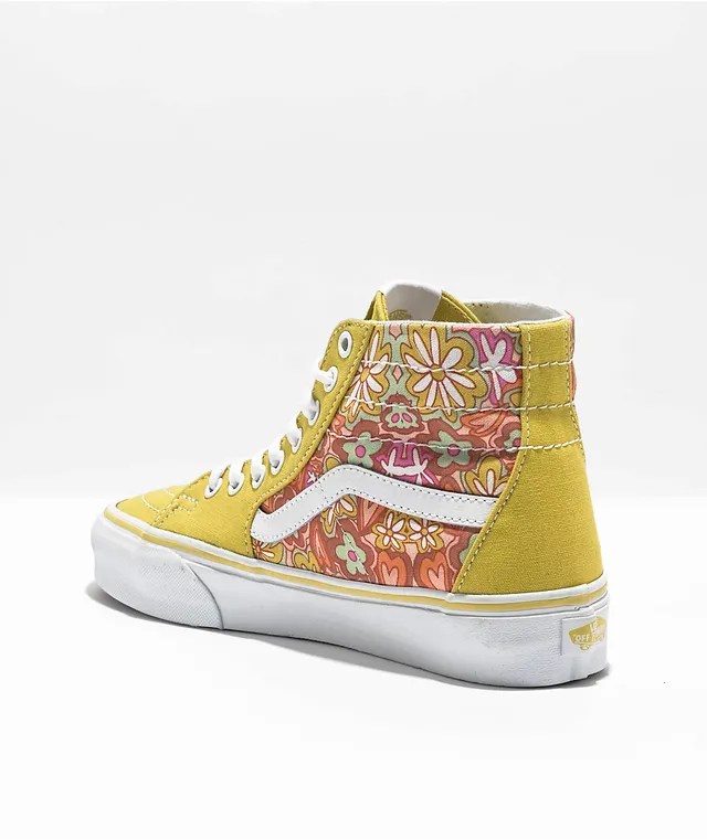 yellow skate high vans