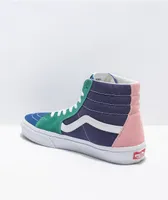 Vans Sk8-Hi Retro Court Multi & White Skate Shoes 